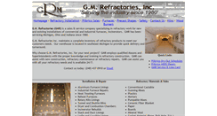 Desktop Screenshot of gmrefractories.com