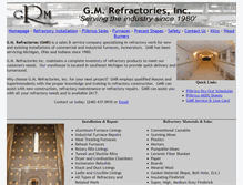Tablet Screenshot of gmrefractories.com